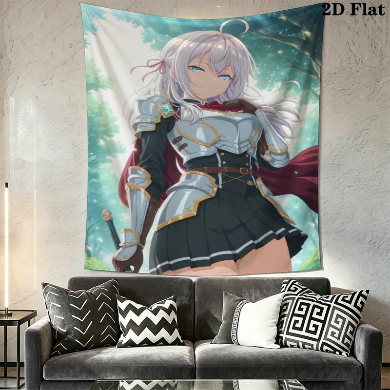 Alya Anime Wall Tapestry Aesthetic Wall Hanging Printed Fabric Blanket Decorative Tapestries for Bedroom Living Room Home Decor