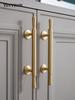 Tinyhob Solid Brass Handle Kitchen Cabinet Door Handles Drawer Pulls  T Bar Bedroom Knobs Wardrobe Decor Furniture Hardware