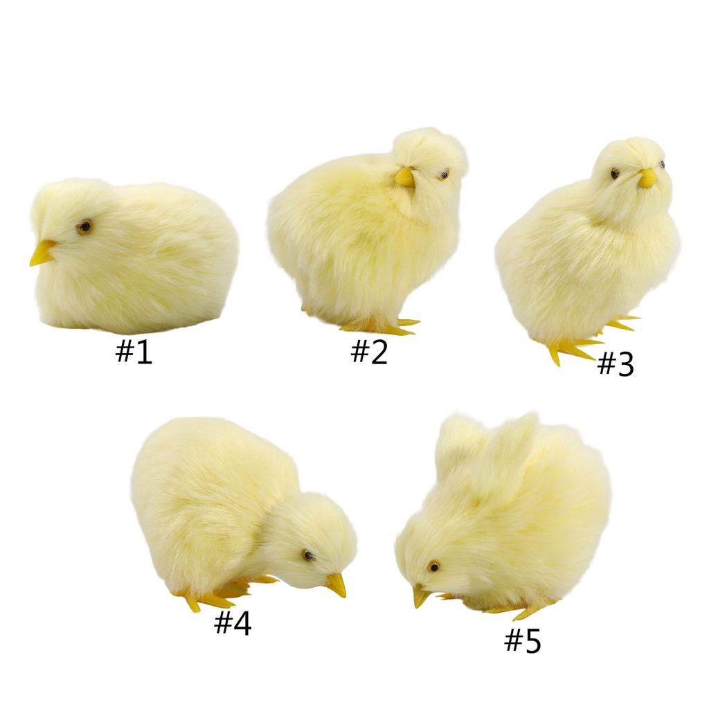Plush Chicken Doll Stuffed Animal Easter Day Festival Simulation Chick Toy Soft Doll Early Education Kids Party Favor