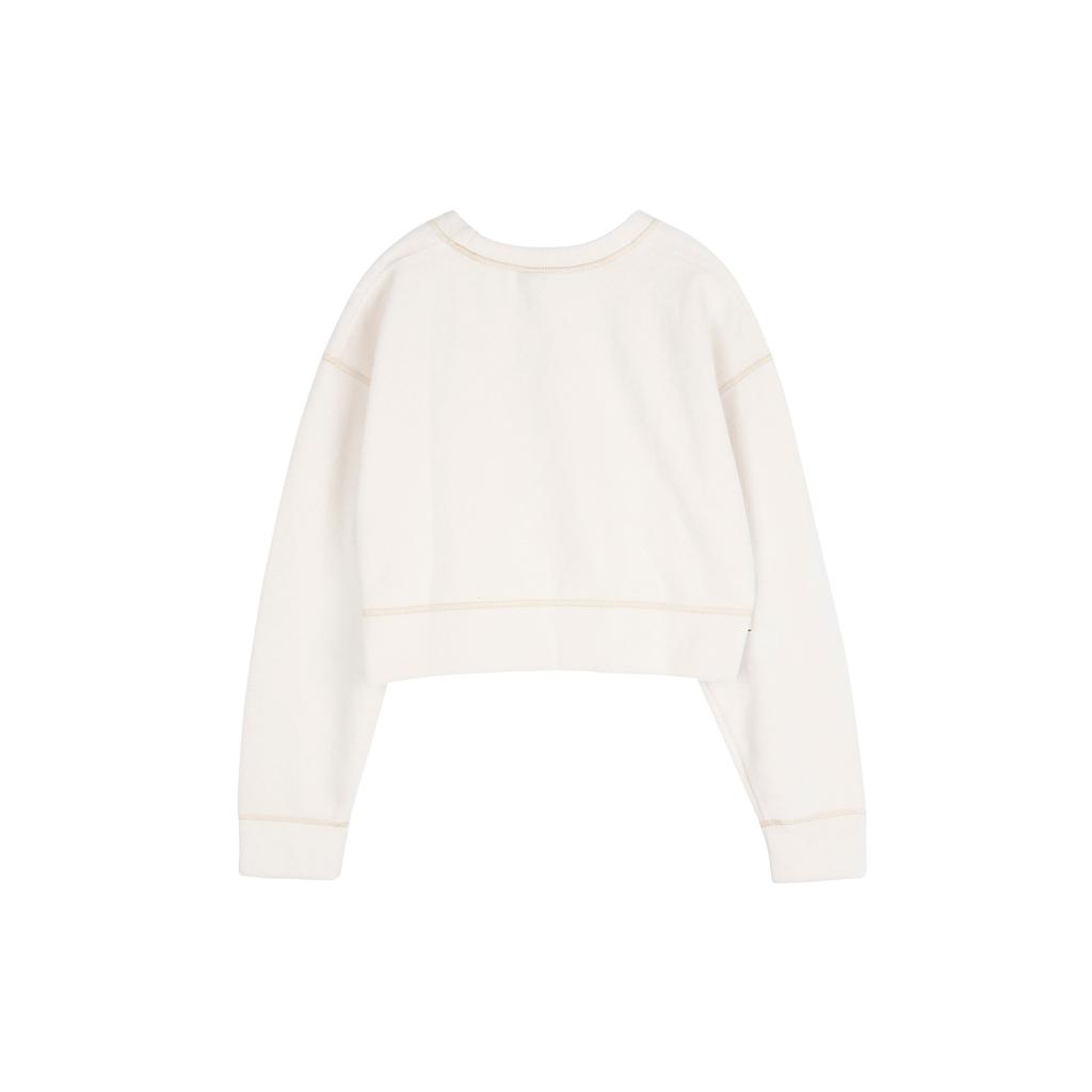 Nike Therma Icon Clash Cropped Long Sleeve Training Sweatshirt Women Tops Gold CU6094-104