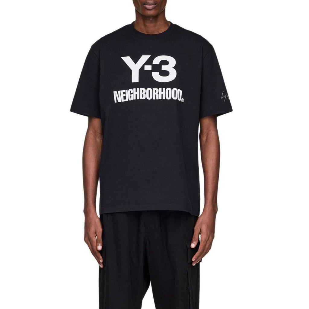 Y-3 x Neighborhood Logo Tee Black Unisex Tops JW6999