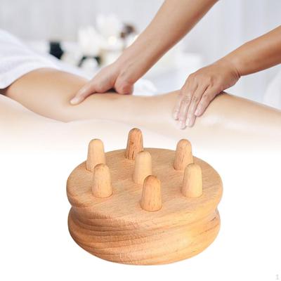 Spazzola Massaggio Corpo in Legno Strumento Massaggiatore Rilassamento Muscolare Manuale Strumenti in Legno per