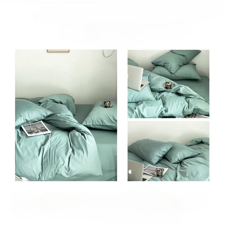 Pure Cotton Quilt Cover, Color Matching Four-piece Set, Pure Cotton, Pure Autumn and Winter Simple Single Product, Bedding, Duvet Cover