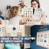 The New High-value Calm Corner Classroom Poster Student Emotional Roulette and Emotional Poster Mental Health Wall Decoration
