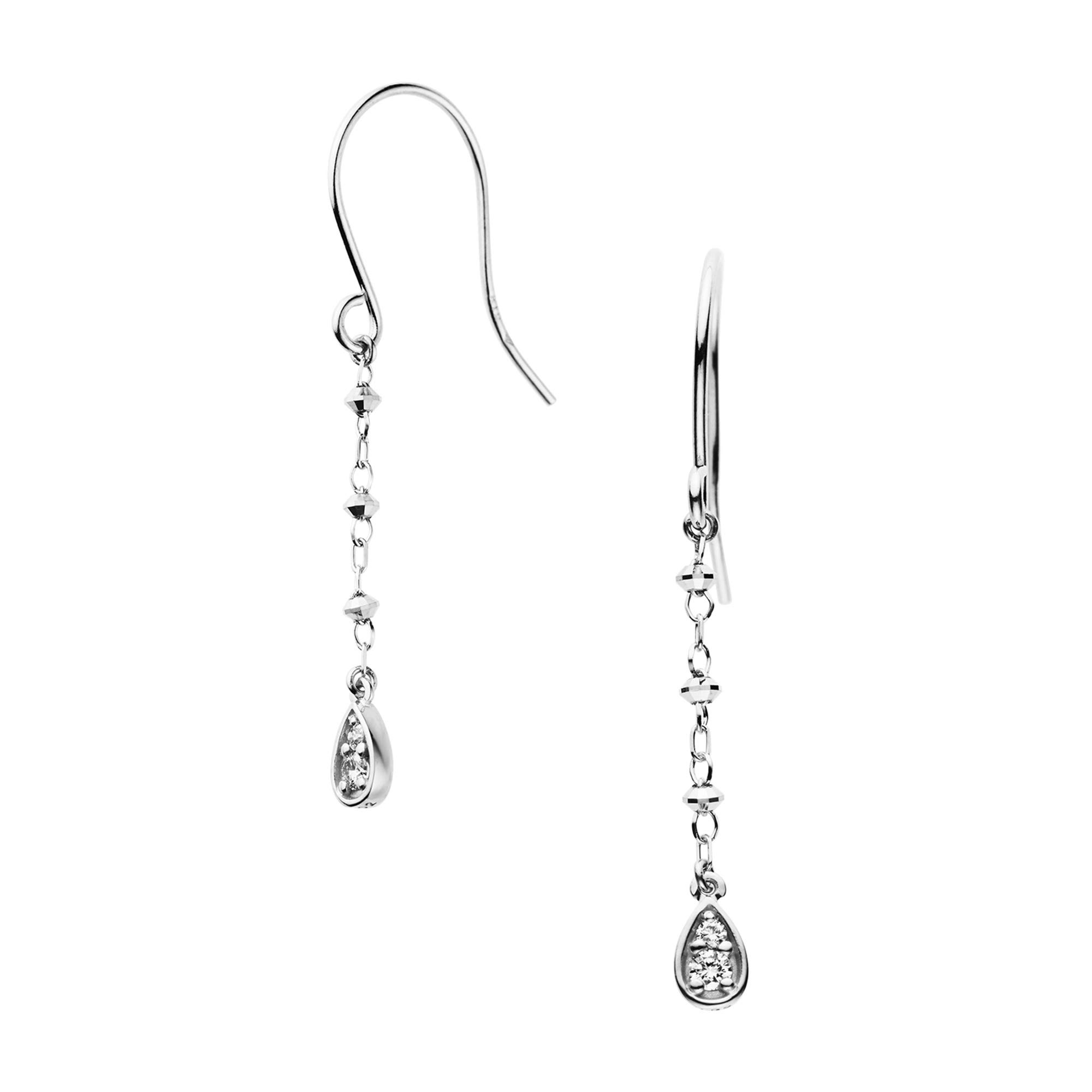 

Vendome Earrings K10 white gold diamond GJBA0274 DI [Official] [VIH Aoyama] 0.04ct