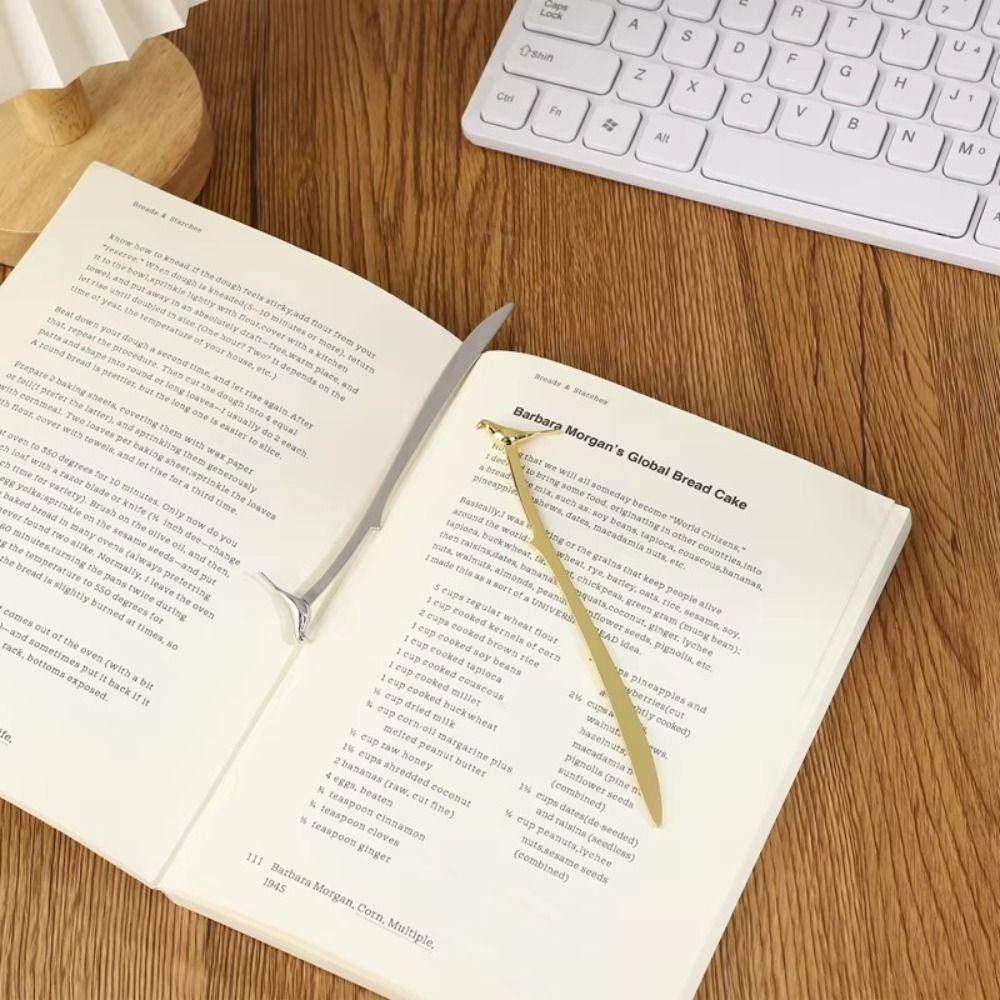 Creative Metal Alloy Bookmark Bird Shaped Student Stationery Book Clip Reading Assistant School Office Supplies Pagination Mark