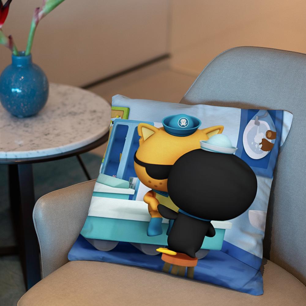 Little column under the sea Cushion Cover 2-in-1 Reversible Plush Pillow Cover | Car/Sofa/Bed | Perfect Gift