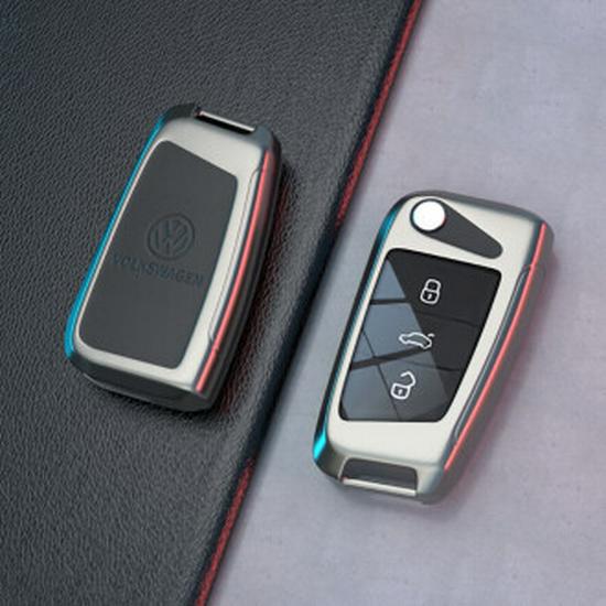 

Чехол для ключа Volkswagen для Lavida, Bora, Tiguan, Magotan, Sagitar, POLO, Golf 8, ID5 - Полный чехол-накладка