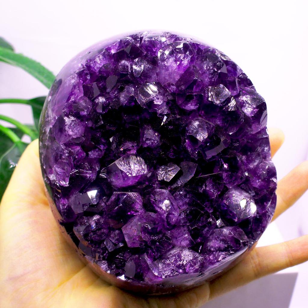 Amethyst Natur Sorgfältig Ungefähr Ungefähr Ideal für Zier- Feng Gut und Amulett-Dekorationen [TANAKA YA] Cluster, 100% Quarz,