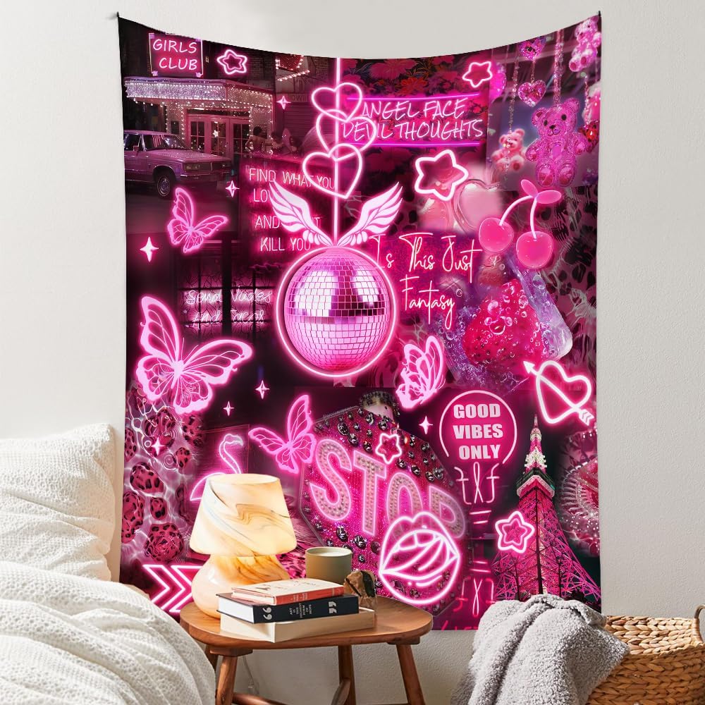 VIKAMA Vintage Floral Tapestry Long Vertical Wall Hanging Illustrated Botanical Tapestry Bedroom Aesthetic Floral Tapestry