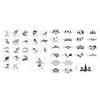 20pcs Reusable Body Paint Stencils for Kids Fun Temporary Makeup At Parties Face Paint Templates for Creative Painting