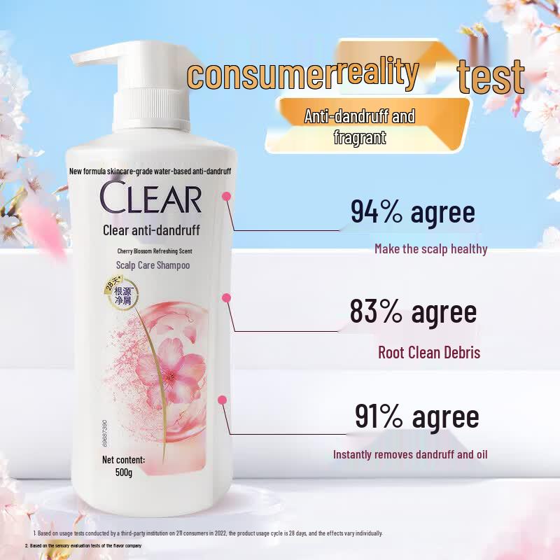 CLEAR Scalp Care Shampoo - Cherry Blossom (Twin Pack)