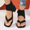 Fashion New Summer Casual Sandals Fashion Rivets Solid Flip-flops Simple Comfortable Beach Shoes Women's Large Size 36-43