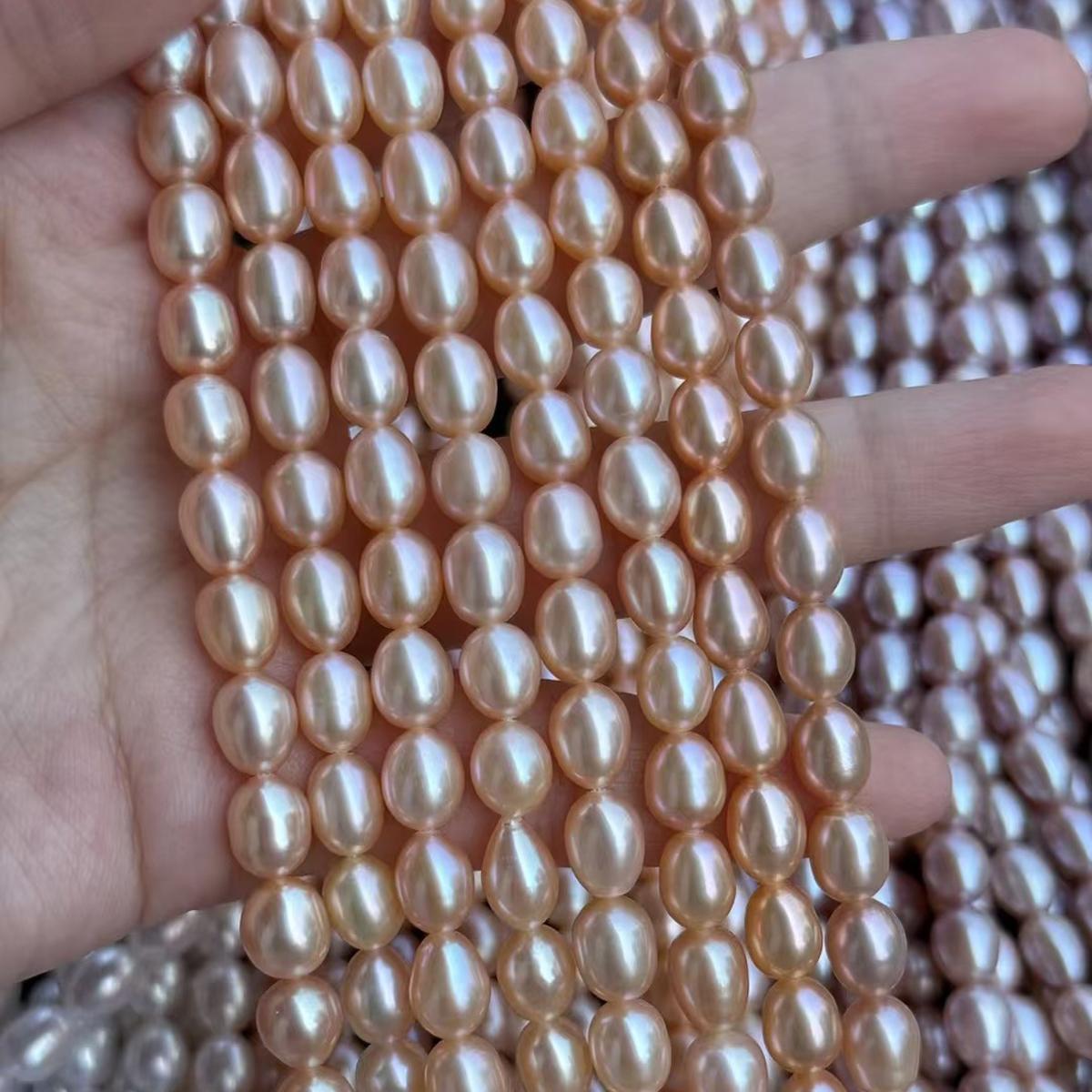 

1 нить, Желтые, фиолетовые, белые натуральные пресноводные жемчужины, ручная работа, жемчужные бусины формы «рис», 6,5-7,5 мм, для DIY ожерелья, изготовления украшений, поделок, 36 см 1String/6.5-7.5mm-36cm жёлтый