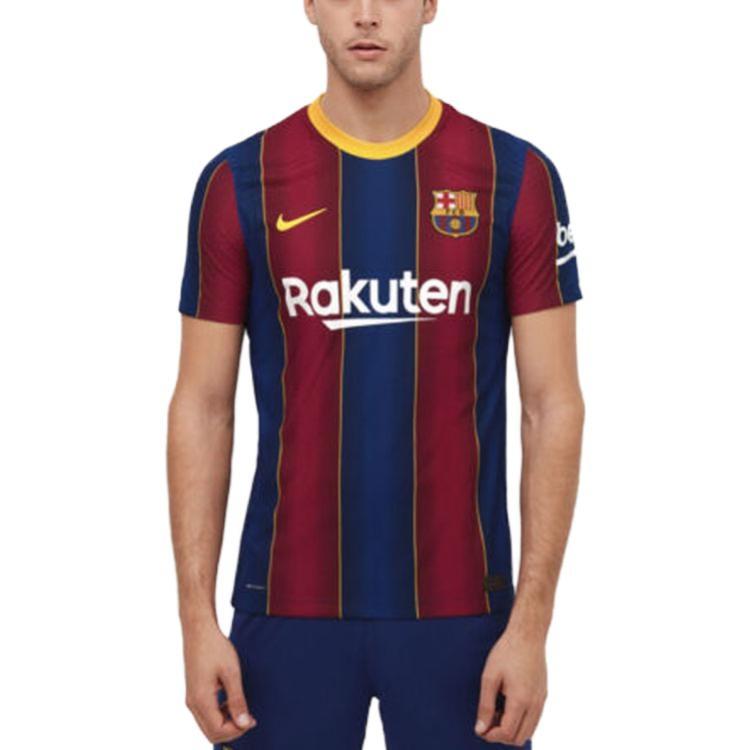Nike FC Barcelona 20-21 Authentic Home Jersey 'Red Blue' Men's CD4185-455