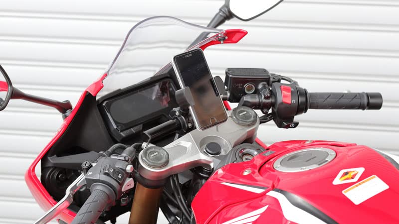 Kijima Motorcycle Handlebar Mounting for CBR650R Parts, Bar, Steel, ('19-'24), 22.2mm, Black, 204-0698