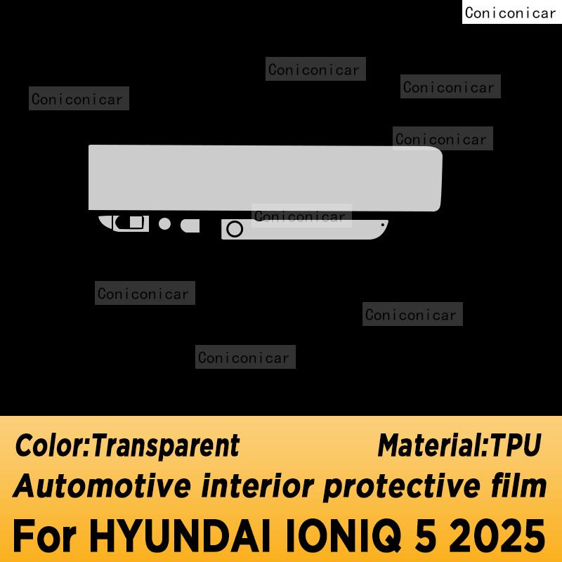 

For HYUNDAI IONIQ 5 2025 Panel Navigation Screen Automotive Interior TPU Protective Film Cover Anti-Scratch Sticker RHD
