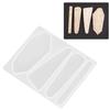 2Pcs Barrette Mold Silicone DIY Hair Stick Making Geometric Epoxy Bobby Pin Tools(Model B )
