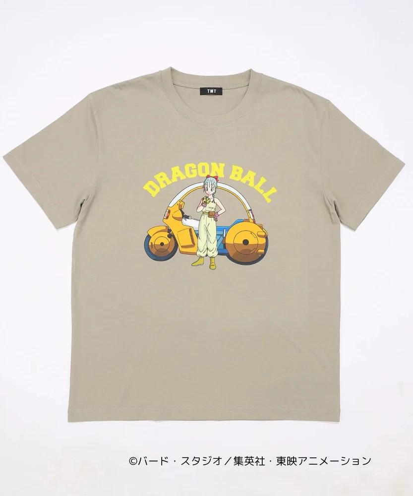 Tmt Dragon Ball Cotton TShirt Bulma 2 Khaki Japan Original New M