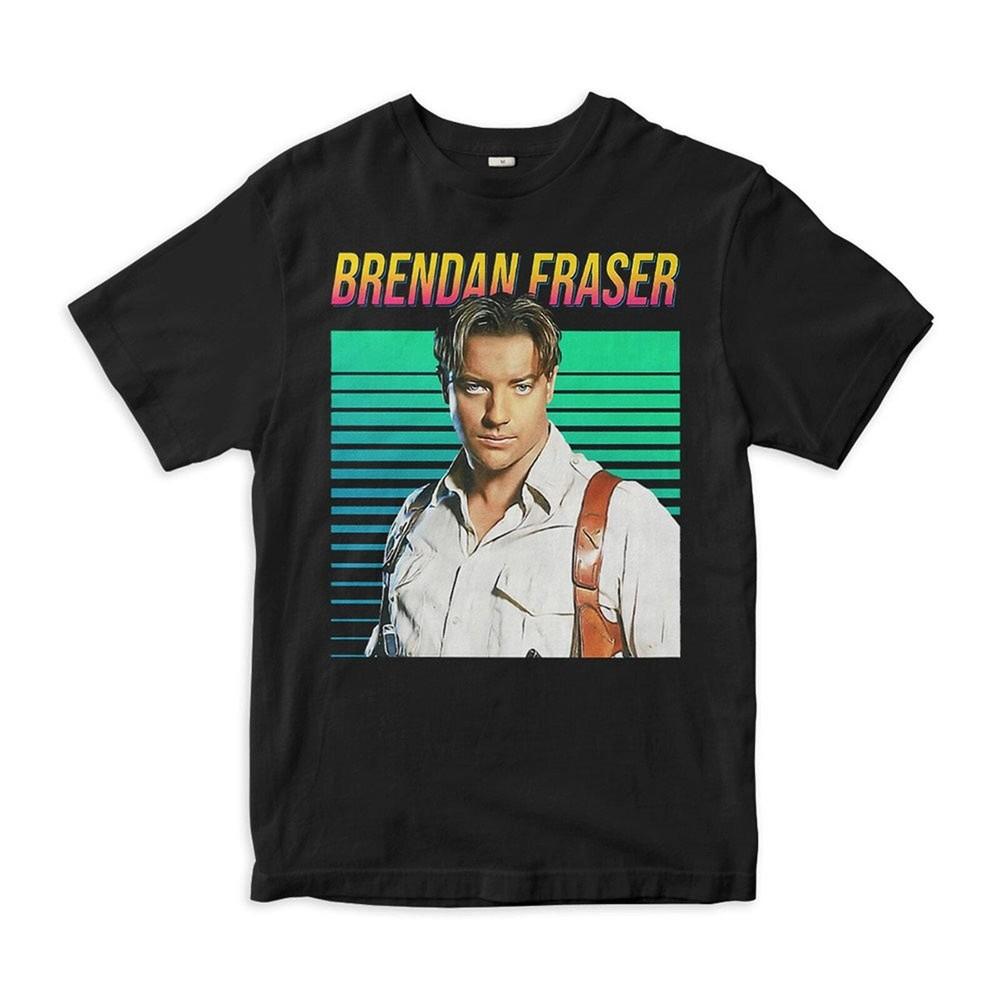 

Brendan Fraser The Mummy Vintage 90#039;s Style TShirt Men#039;s Women#039;s Sizes Unisex T-Shirt L