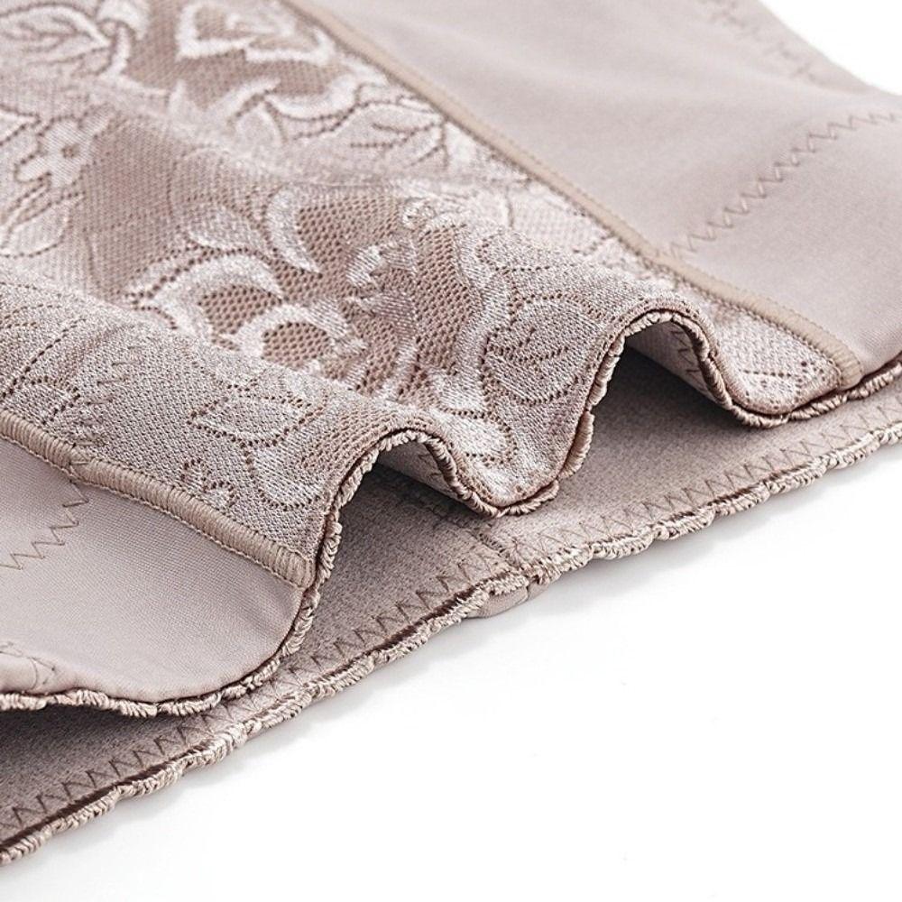 Lace Satin Flower Satin Postpartum Body Shaper Shapewear Seamless Underpants  Postpartum