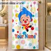 Beach TowelEl Payaso Plim Plim Custom Name Text Personalized Soft Towel for Beach Pool Indoor Home Decor Gift