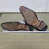 Vintage Spanien Hergestellt/MEZLAN/Zweifarbige Budapester Schuhe/8M/Ca.. 26.0/Off-White & Schwarz/Bicolor/Lange Nase(GEBRAUCHT)