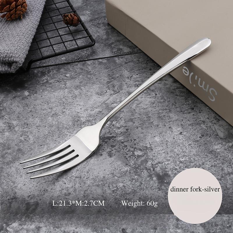 HANYANG 304 vaisselle en acier inoxydable fournitures d'hôtel familial ensemble de couteaux à Steak, fourchette et cuillère vaisselle de style occidental