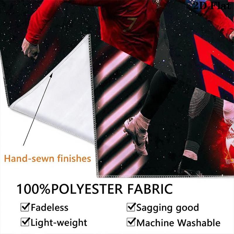 Cristiano Ronaldo CR7 Tapestry, Portugal Soccer Player Dynamic Wall Hanging, Sports Wall Art Home Decor