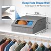 Baseball Caps Organizer Box Stackable Dustproof Storage Box Multi-Purpose Hat Storage Box for Home Organizer Use