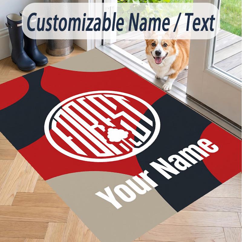 Custom Text Printed Rug Nottingham Forest FC Non Slip Floor Carpet For Home Room Decor
