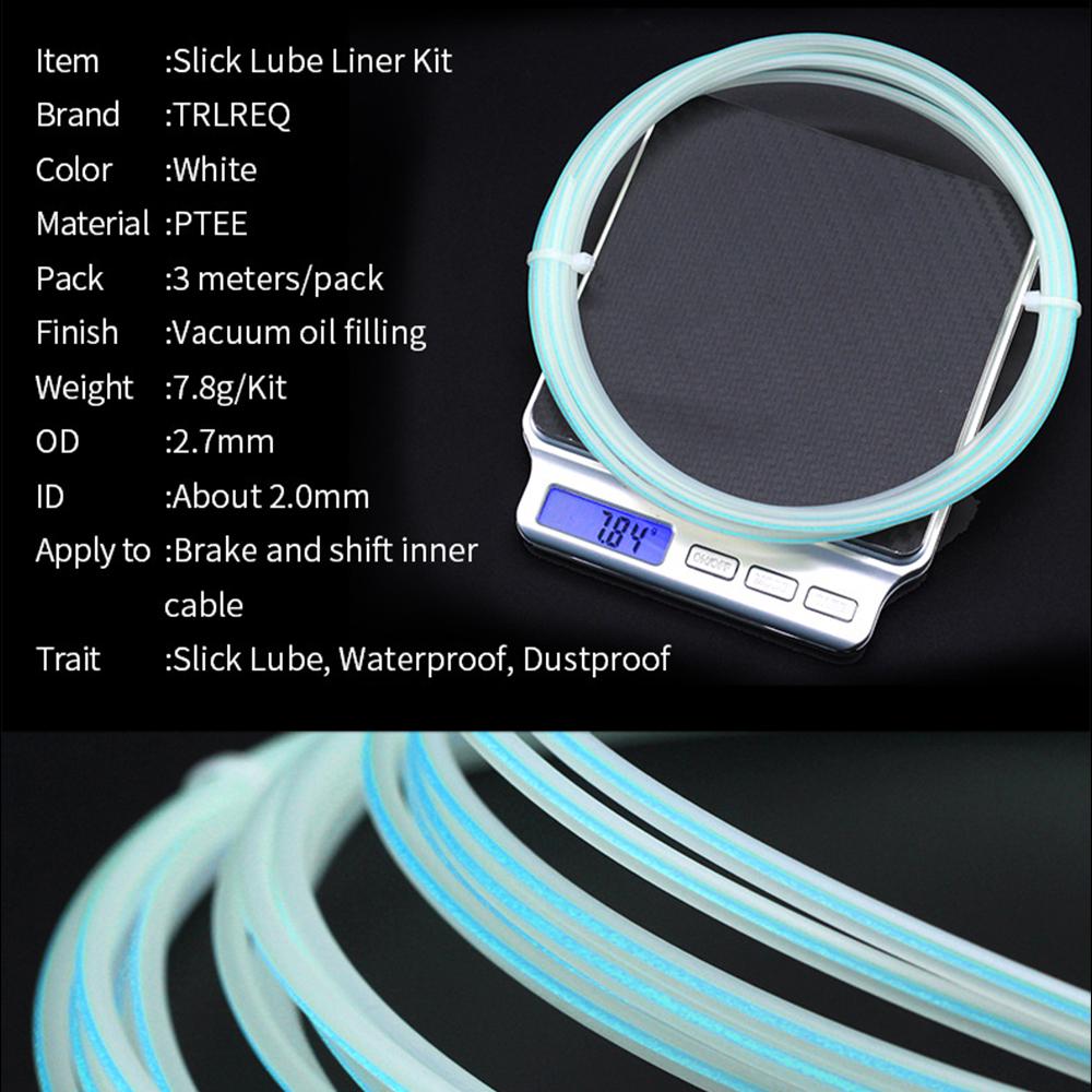 Bicycle Brake Cable Replacement Waterproof Bike Catheter Lube Guide Oil Tube Inner Pipe Suitable for All Types of Bikes