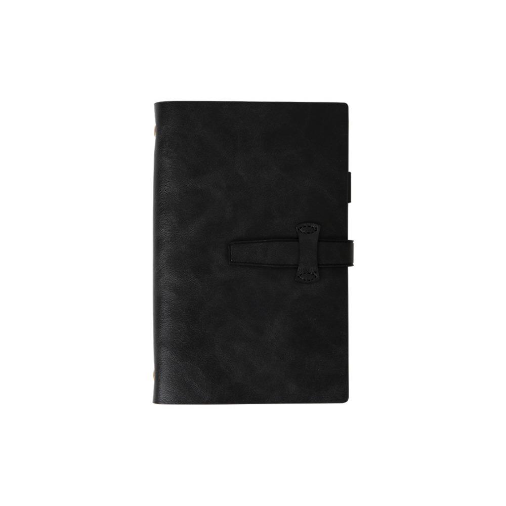 A6 PU Leather Binder Notebook Refillable Meeting Minutes Notebook Loose Leaf Notebook  Work