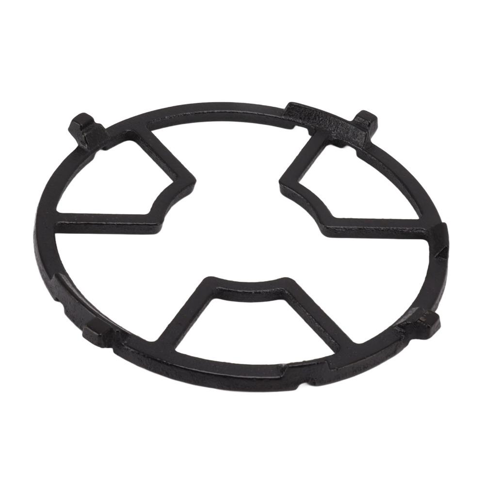 Cast Iron Wok Rack Non-Slip 17.6cm/6.9in Gas Stove Rack Black Easy Installation Stove Burner Grate Moka Pots