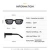 Men Vintage Rectangle Frame Sunglasses Fashion Retro Sun Glasses Luxury Brand Design UV400 Shades Eyewear Women Goggles