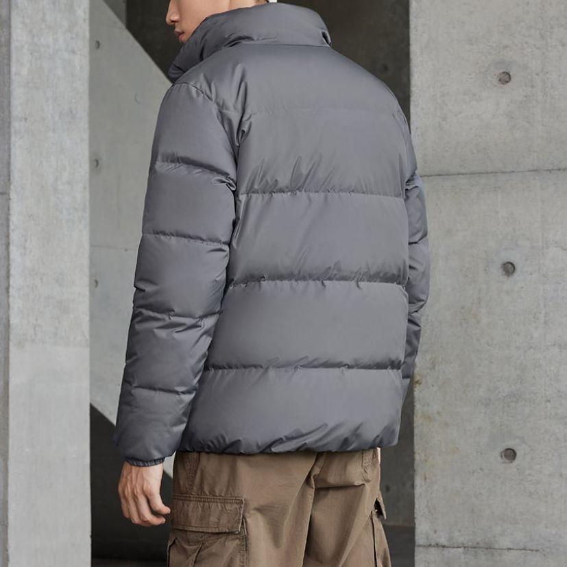 Adidas Down Jackets Men's Gray Stand Collar Moderate Other IT8725