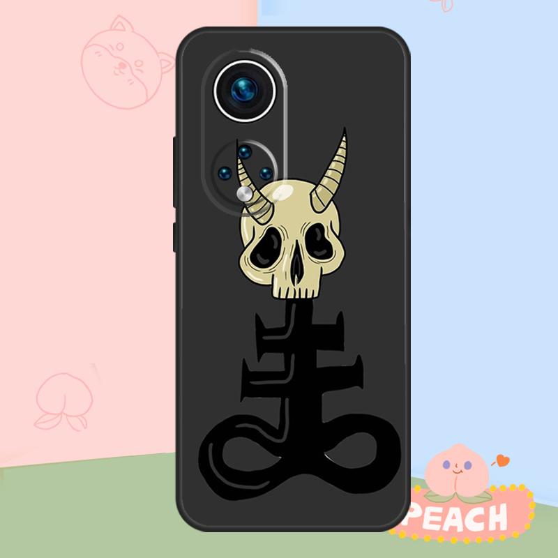 Satanic Scary Skull Case For Honor Magic 8 6 7 Pro Honor 400 200 70 90 Lite X8b X8c X9a X9b X9c X9d Win RT Cover