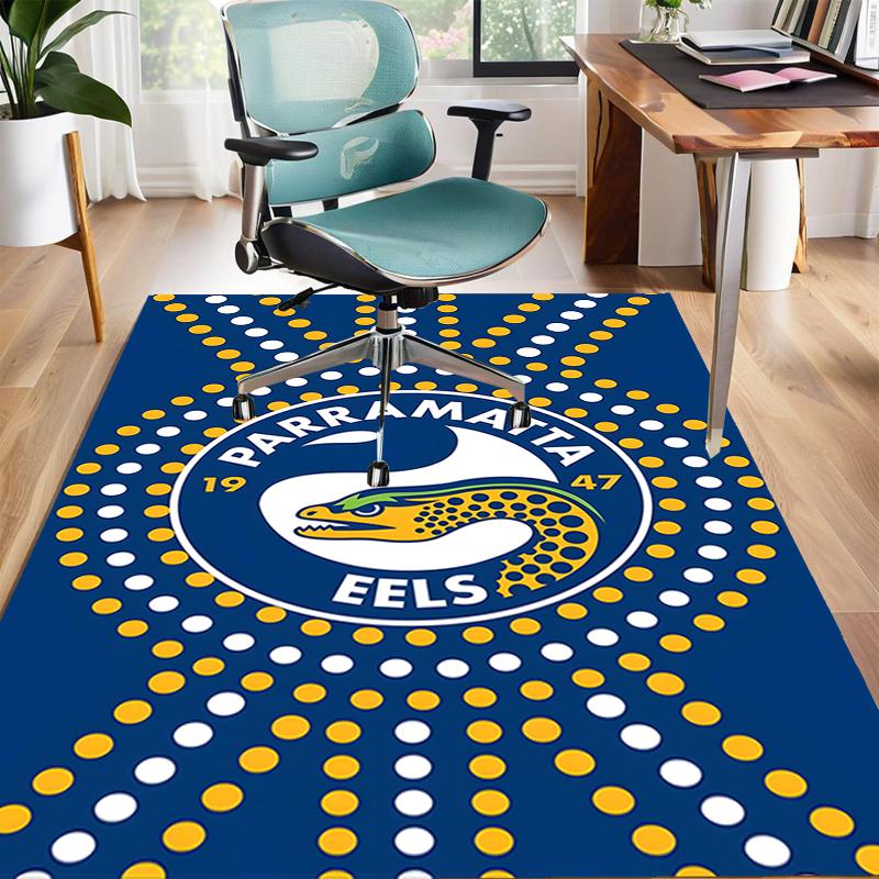1 Stück Fußballteam-Design Teppich - Rutschfest, Weich & Gemütlich Fußmatte für Wohnzimmer, Schlafzimmer, Büro - Dekoteppich für Innen/Außen