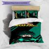 deku 3pcs Bedding Set Duvet Cover Closure Includes 1 Duvet Cover & 2 Pillowcases for All Seasons Bedroom Home Dorm Decor
