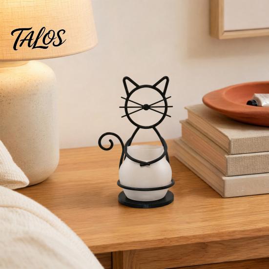 Cat Shaped Pen Holder Flower Pot Holder, Multifunctional Desktop Vase Organizer for Mini Small Plants, Minimalist Stand with Pots, Home Decor