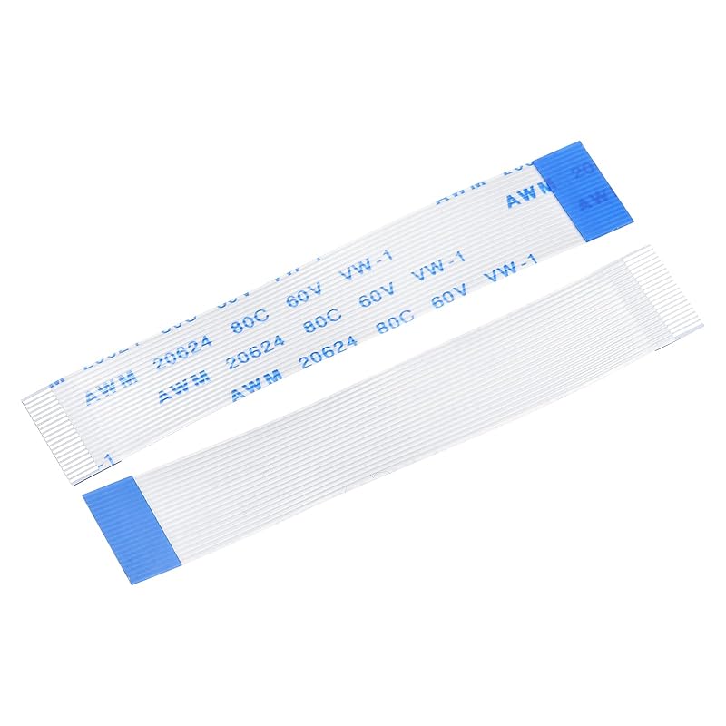 MECCANIXITY FFC Ribbon Flat Flexible Cable, 8 Pin 0.5mm Pitch 60mm Long (B Type) for LCD 3D Printer Camera DVD TV Laptop Audio Pack of 10