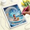 Pearl Painting Moana Wave Fantasy Creative Art 5D Pearl Embroidery Cross Stitch Kit Handmade DIY Home and Room Decor Gift