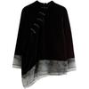 Chinoiserie Style Cheongsam Top Long Sleeve Velvet Lace Jacquard Stand Collar Slant Placket Button Spring Autumn Fashion New