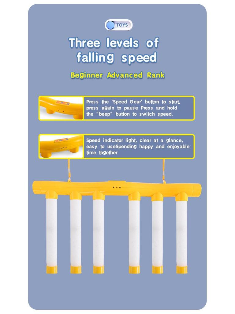 Kids' Hand-Eye Coordination Quick-Response Stick Grab Game