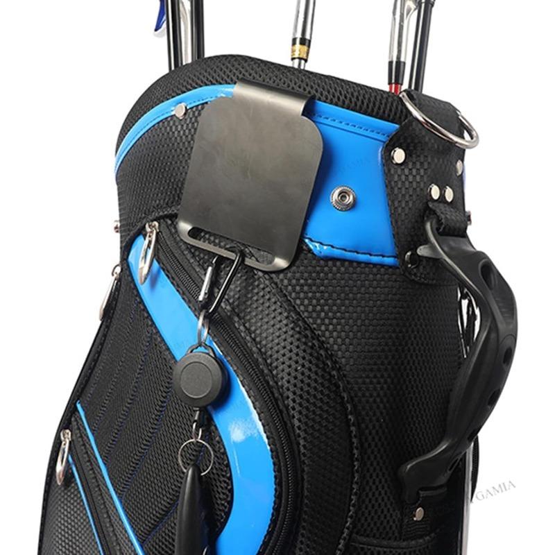 Golf Bag Metal Landing Pad Metal Bag Clip Magnetic Rangefinder Strap Golf Accessories Golf Gifts for Golf Enthusiast Men Women