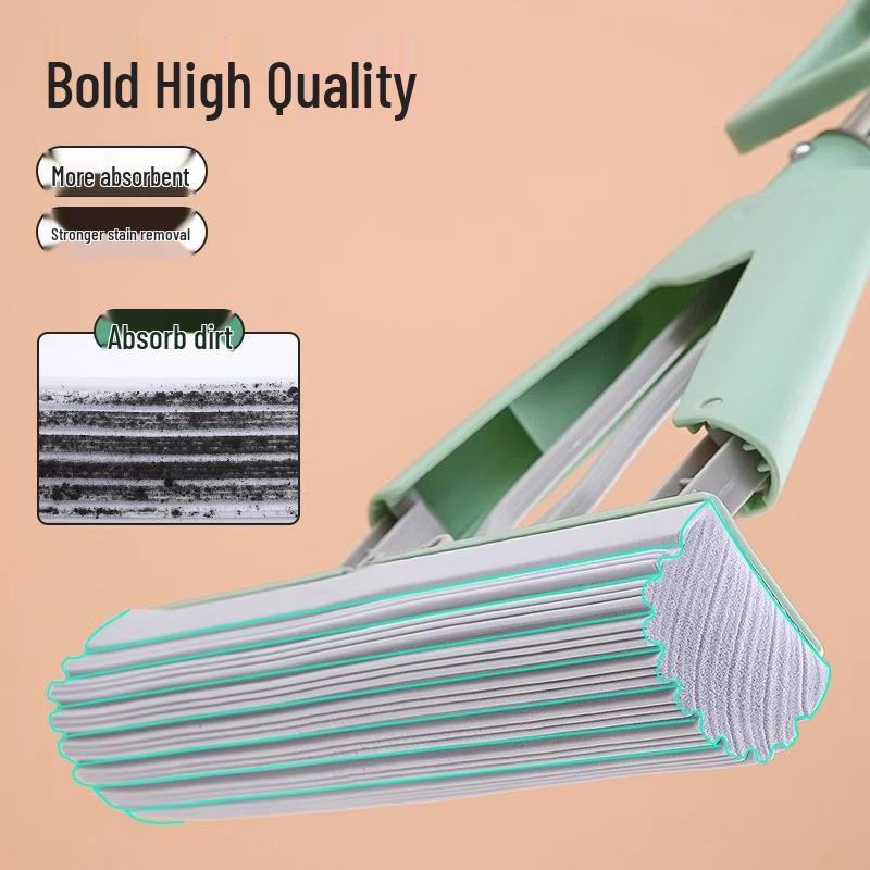 Newcomer Discount: Universal Foldable Water-Absorbent Sponge Mop Head Replacement