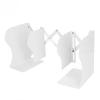 Bookends Retractable Flexible Cute Simple White Large Slim Design Metal Material Office Book
