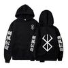Anime Kleding Berserk Hoodie Grafische Print Pullovers Winter Lange Mouw Hoodies Harajuku Hoody Mannen Zwart Oversized Sweatshirt