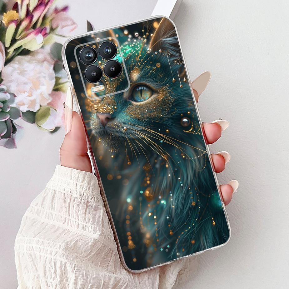 Cute Cat Fashion Painted Cover For Realme 8 Case Cover For Realme 8 Pro Soft Silicone Phone Case For Realme8 5G Realme 8i Bumper