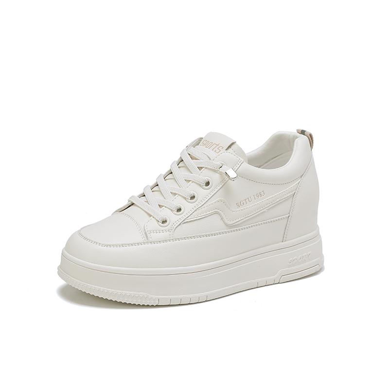 

Женская обувь для активного отдыха, повседневная, удобная, нескользящая, весна-осень, на шнуровке, плоская, однотонная, женская, вулканизированная обувь 39